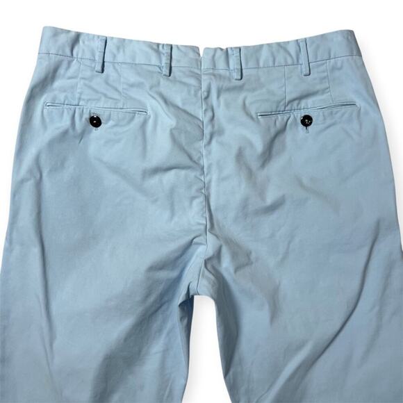 PT Torino Slim Fit Stretch Straight Leg Pants SIZE IT 50 US 32 Light Blue Chino - Picture 13 of 15